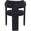 Meridian Furniture Brenda Black Chenille Fabric Dining Chair (Set of 2)
