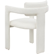 Meridian Furniture Brenda Cream Chenille Fabric Dining Chair (Set of 2)