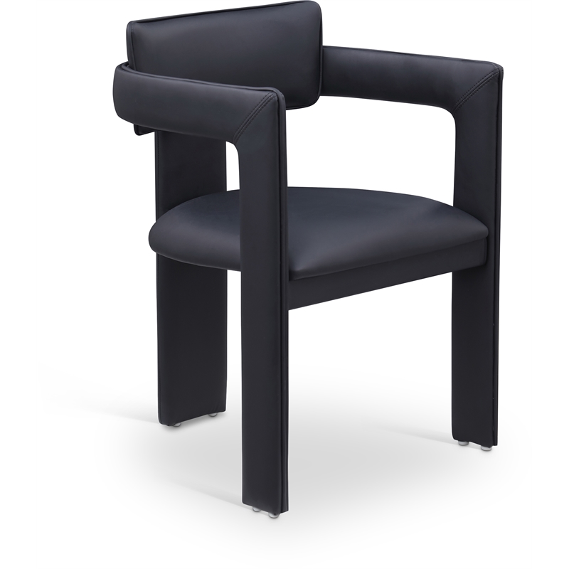 Meridian Furniture Brenda Black Vegan Leather Dining Chair (Set of 2)