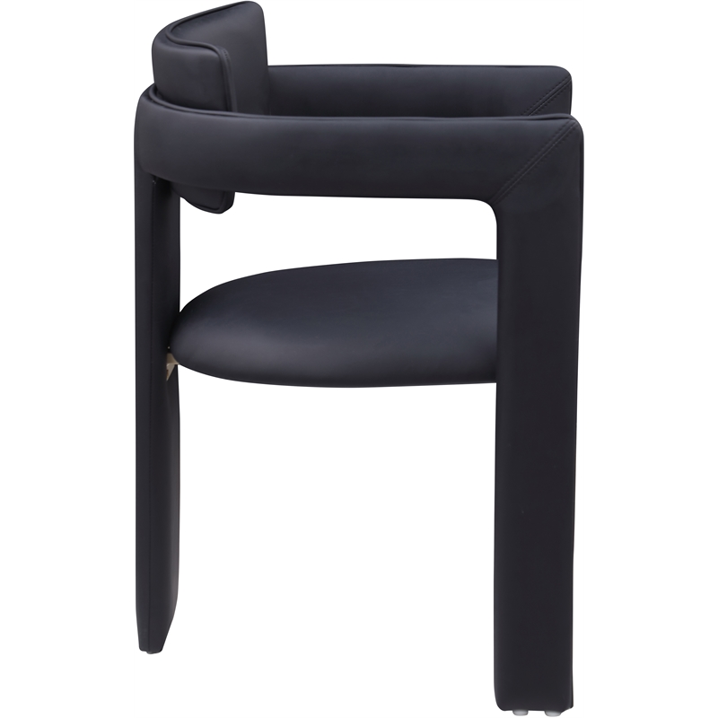 Meridian Furniture Brenda Black Vegan Leather Dining Chair (Set of 2)