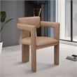 Meridian Furniture Brenda Brown Vegan Leather Dining Chair (Set of 2)