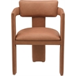 Meridian Furniture Brenda Cognac Vegan Leather Dining Chair (Set of 2)