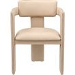 Meridian Furniture Brenda Tan Vegan Leather Dining Chair (Set of 2)