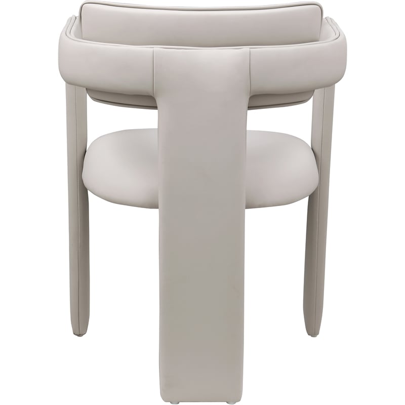 Meridian Furniture Brenda Taupe Vegan Leather Dining Chair (Set of 2)