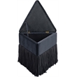 Meridian Furniture Trivoli Black Velvet Ottoman/Stool