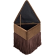 Meridian Furniture Trivoli Brown Velvet Ottoman/Stool