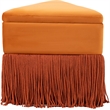 Meridian Furniture Trivoli Cognac Velvet Ottoman/Stool