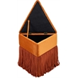 Meridian Furniture Trivoli Cognac Velvet Ottoman/Stool
