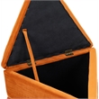 Meridian Furniture Trivoli Cognac Velvet Ottoman/Stool