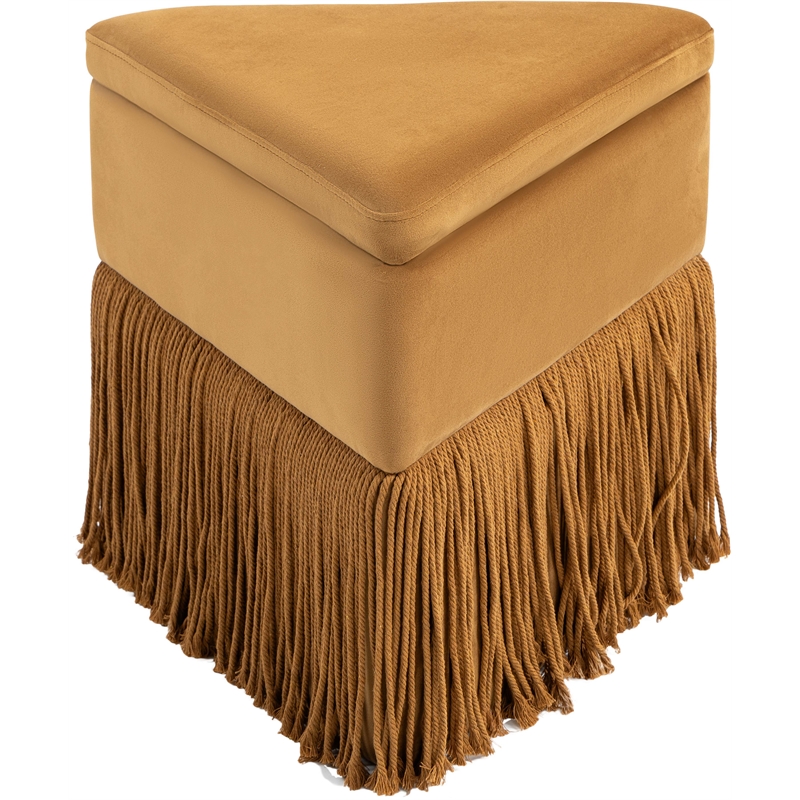 Meridian Furniture Trivoli Saddle Velvet Ottoman/Stool