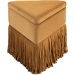 Meridian Furniture Trivoli Saddle Velvet Ottoman/Stool