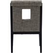 Meridian Furniture Gwendolyn Grey Linen Textured Fabric Dining Arm Chair