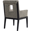 Meridian Furniture Gwendolyn Grey Linen Textured Fabric Dining Arm Chair