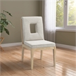 Meridian Furniture Gwendolyn Cream Linen Textured Dining Side Chair (Set of 2)