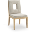 Meridian Furniture Gwendolyn Cream Linen Textured Dining Side Chair (Set of 2)