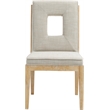 Meridian Furniture Gwendolyn Cream Linen Textured Dining Side Chair (Set of 2)