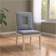Meridian Furniture Gwendolyn Navy Linen Textured Dining Side Chair (Set of 2)