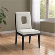 Meridian Furniture Gwendolyn Cream Linen Textured Dining Side Chair (Set of 2)