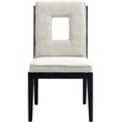 Meridian Furniture Gwendolyn Cream Linen Textured Dining Side Chair (Set of 2)