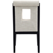 Meridian Furniture Gwendolyn Cream Linen Textured Dining Side Chair (Set of 2)