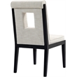 Meridian Furniture Gwendolyn Cream Linen Textured Dining Side Chair (Set of 2)