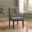 Meridian Furniture Gwendolyn Grey Linen Textured Dining Side Chair (Set of 2)