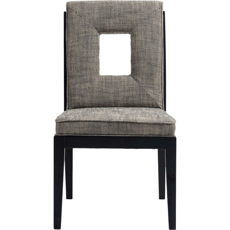 Meridian Furniture Gwendolyn Grey Linen Textured Dining Side Chair (Set of 2)