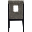 Meridian Furniture Gwendolyn Grey Linen Textured Dining Side Chair (Set of 2)