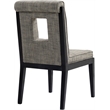 Meridian Furniture Gwendolyn Grey Linen Textured Dining Side Chair (Set of 2)