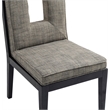 Meridian Furniture Gwendolyn Grey Linen Textured Dining Side Chair (Set of 2)
