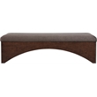 Meridian Furniture Lawson Brown Velour Fur Fabric Bench