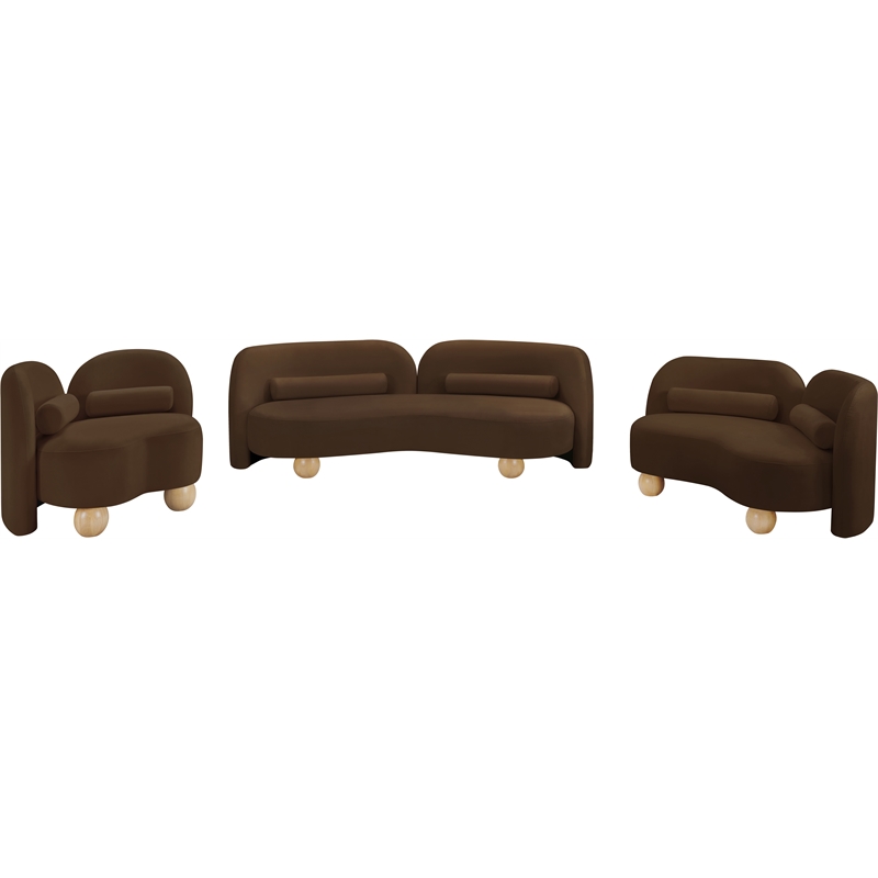 Meridian Furniture Daphne Brown Velvet Chair