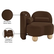Meridian Furniture Daphne Brown Velvet Chair