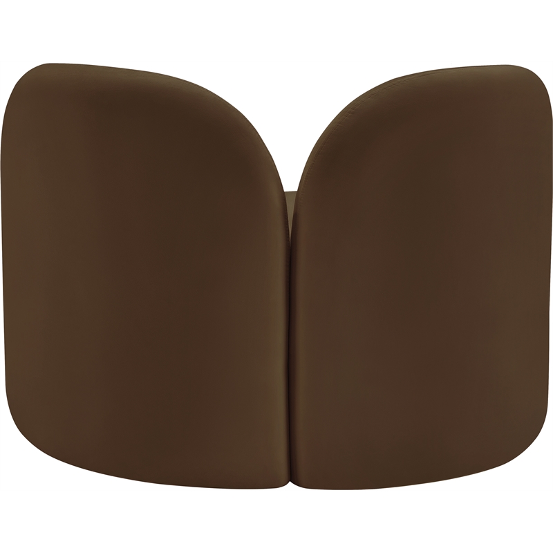 Meridian Furniture Daphne Brown Velvet Chair