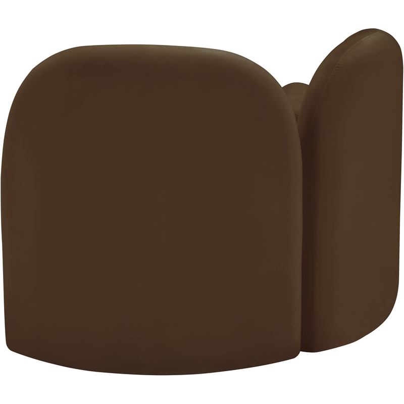 Meridian Furniture Daphne Brown Velvet Chair