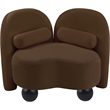 Meridian Furniture Daphne Brown Velvet Chair