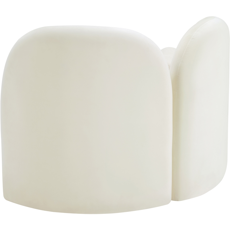 Meridian Furniture Daphne Cream Velvet Chair