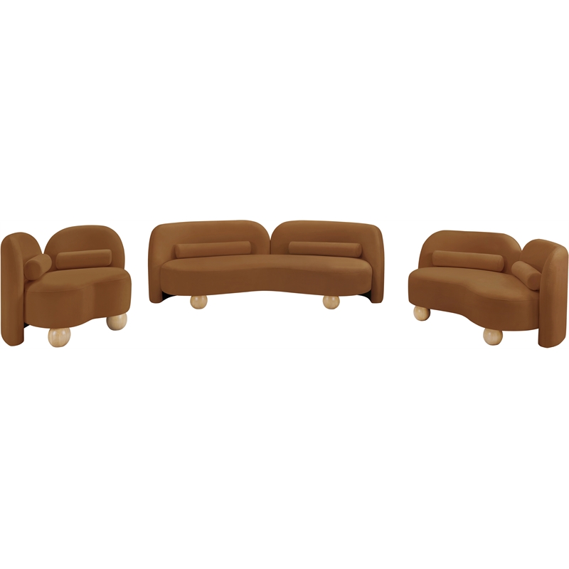 Meridian Furniture Daphne Saddle Velvet Chair