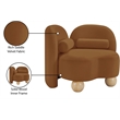 Meridian Furniture Daphne Saddle Velvet Chair
