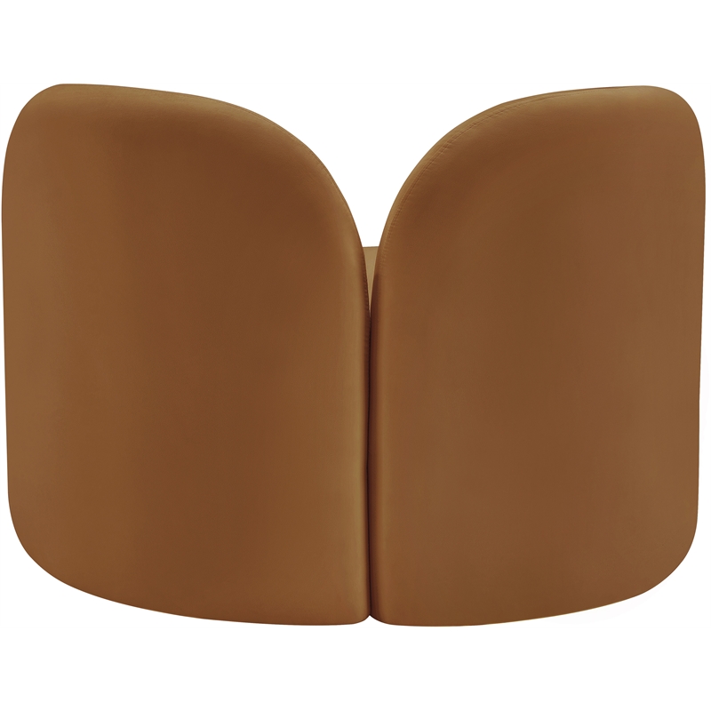 Meridian Furniture Daphne Saddle Velvet Chair