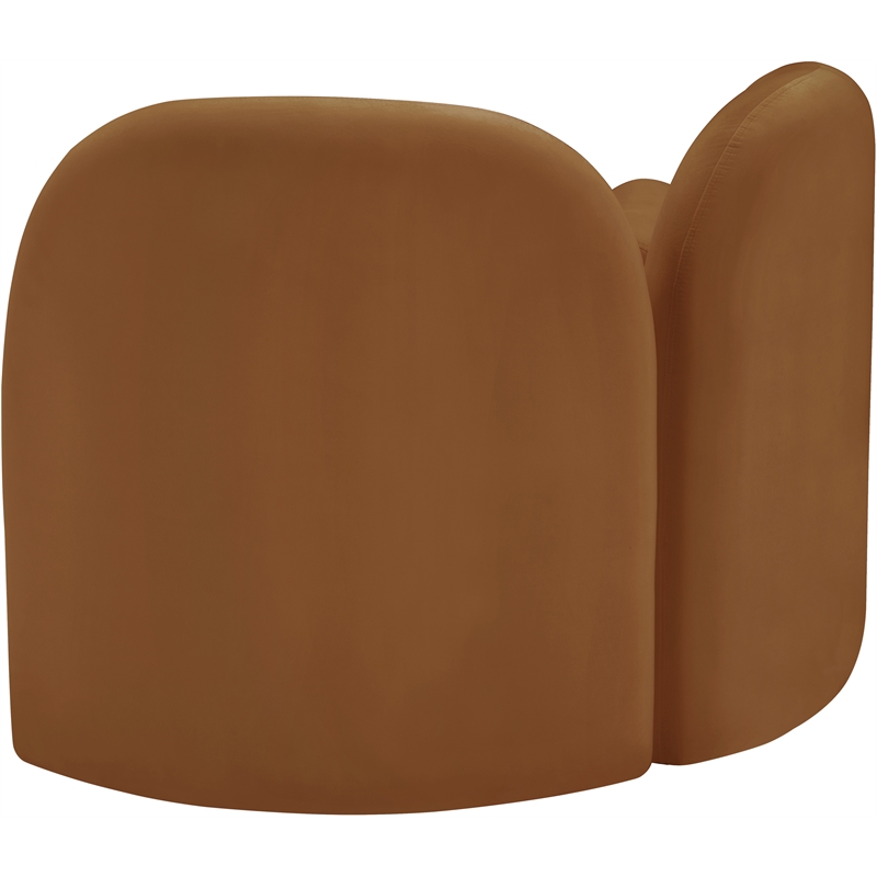 Meridian Furniture Daphne Saddle Velvet Chair