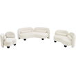 Meridian Furniture Daphne Cream Velvet Loveseat