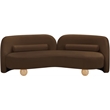Meridian Furniture Daphne Brown Velvet Sofa