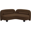 Meridian Furniture Daphne Brown Velvet Sofa