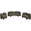 Meridian Furniture Daphne Olive Boucle Fabric Chair