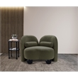 Meridian Furniture Daphne Olive Boucle Fabric Chair