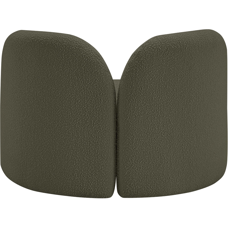 Meridian Furniture Daphne Olive Boucle Fabric Chair