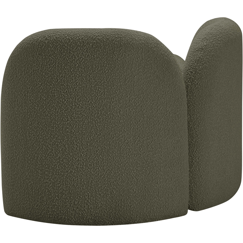 Meridian Furniture Daphne Olive Boucle Fabric Chair