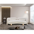Meridian Furniture Daphne Cream Boucle Fabric Sofa