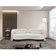 Meridian Furniture Daphne Cream Boucle Fabric Sofa